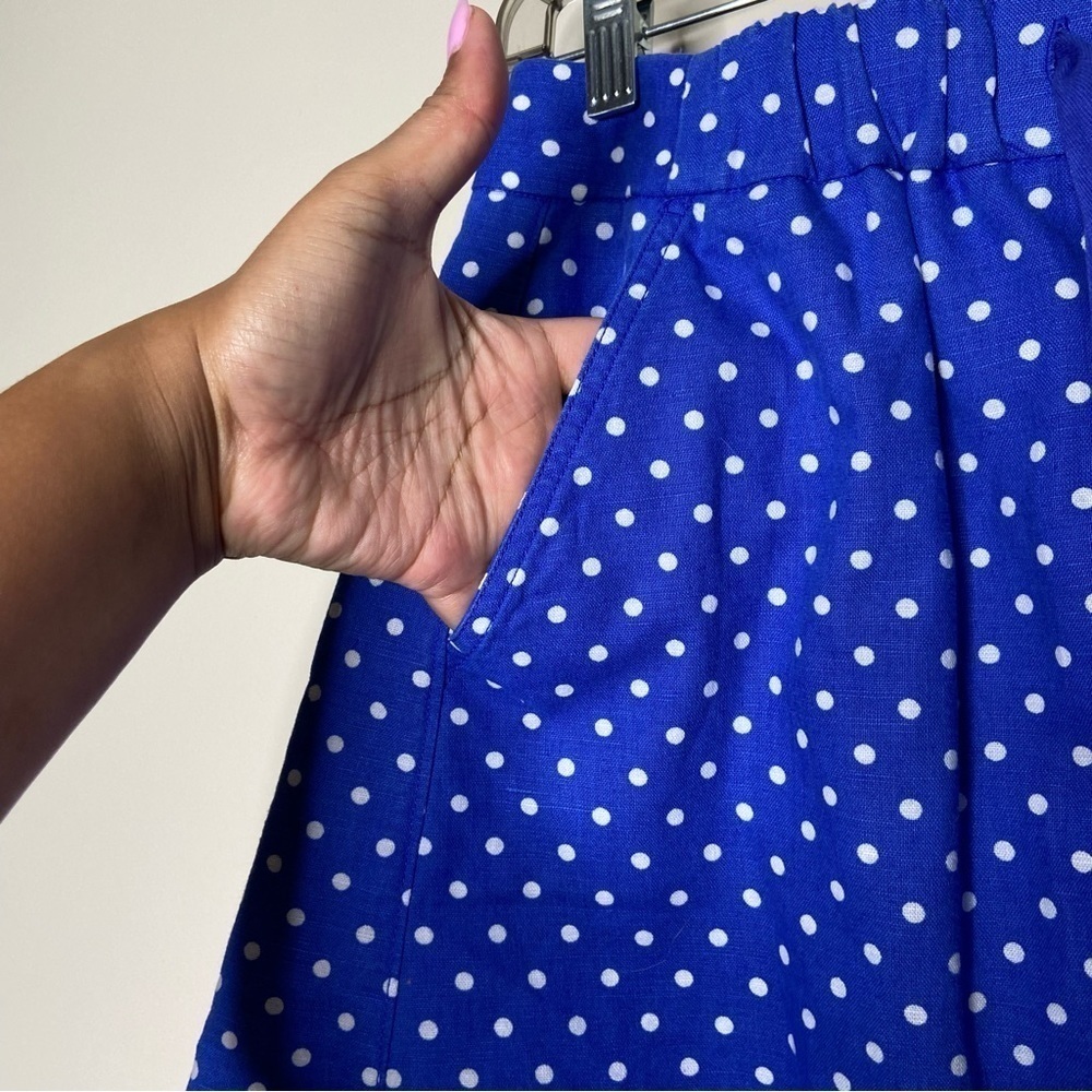 J Crew Polka Dot A Line Skirt With Pockets Size 4 - Picture 7 of 8